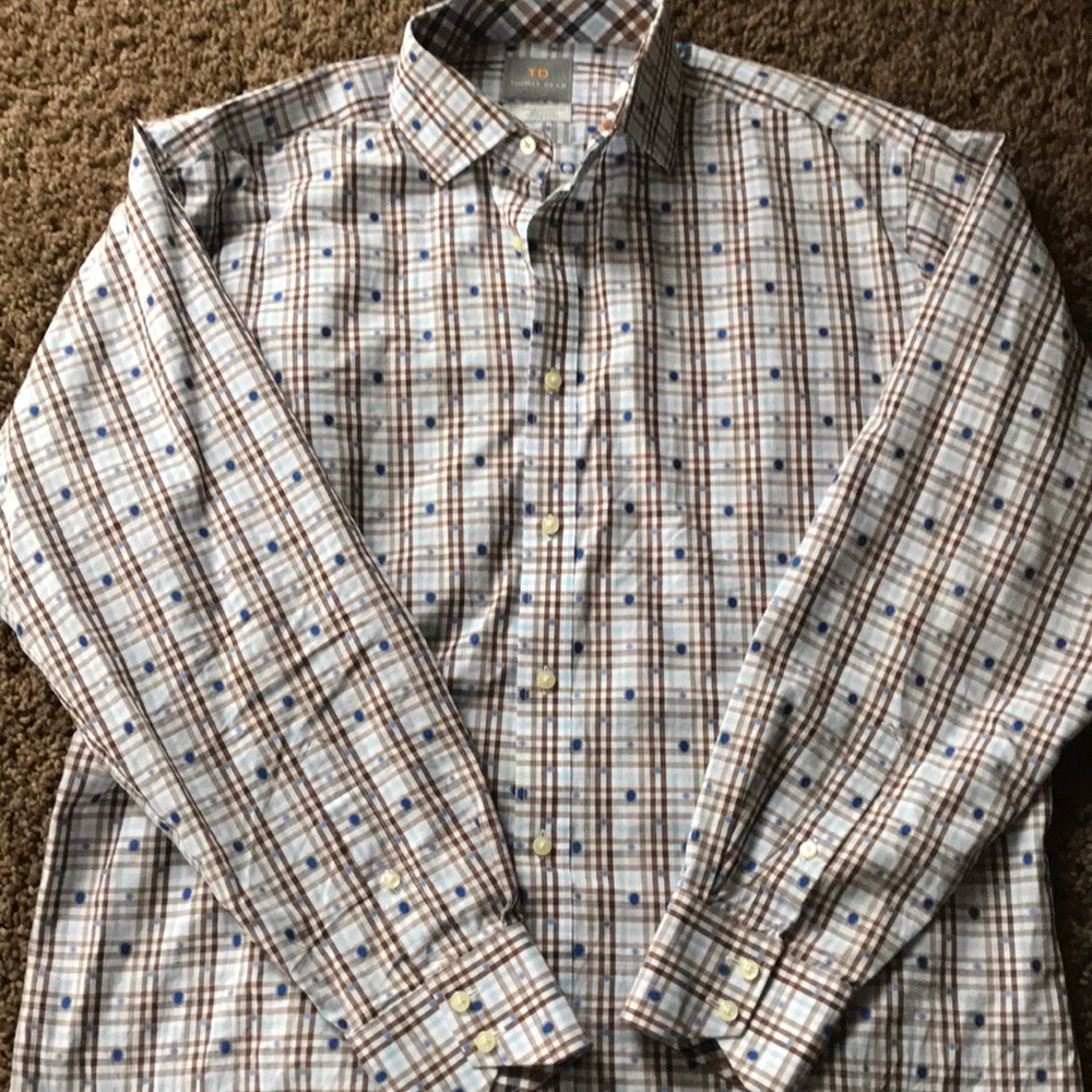 Men’s Large Thomas Dean L/S dress shirt